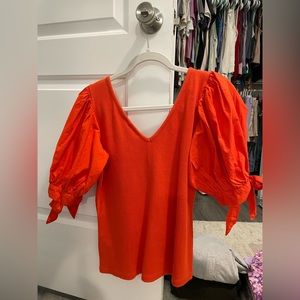Maeve bubble sleeve top
